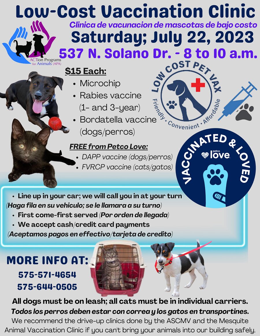 Low cost pet 2024 immunizations near me